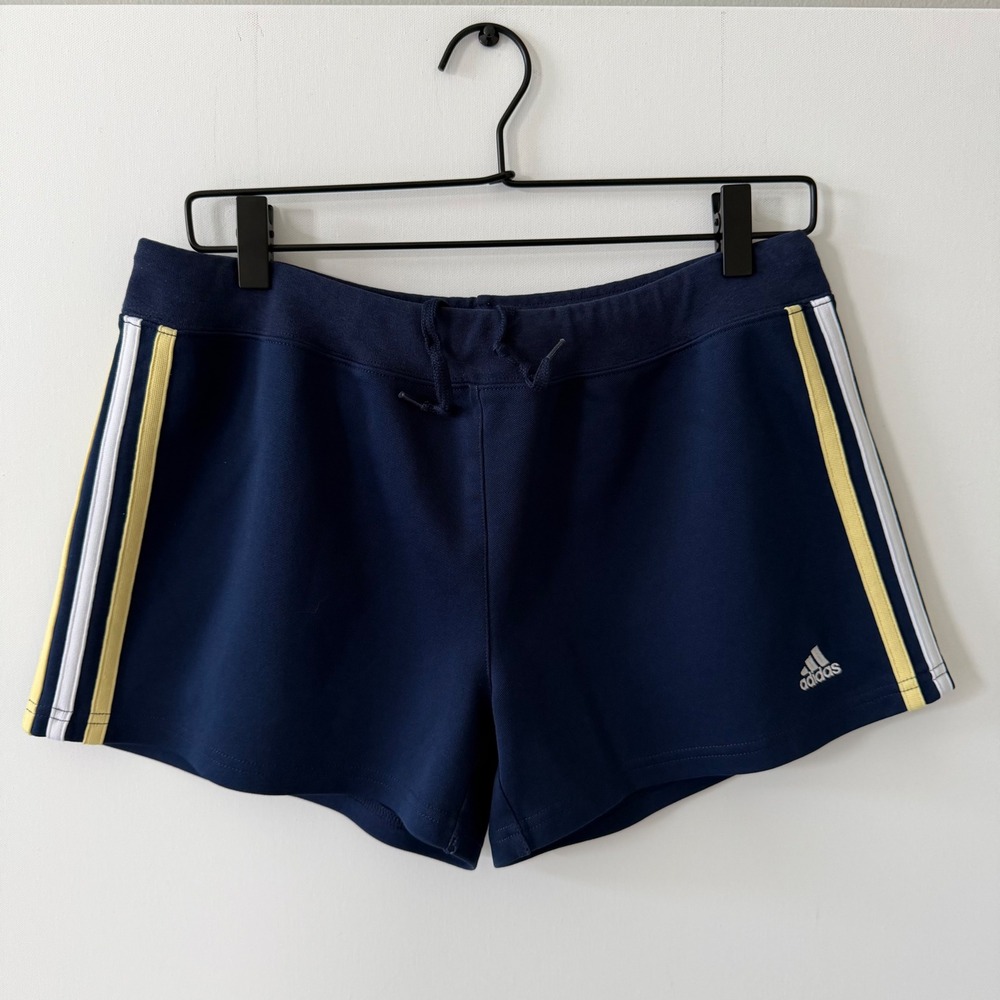 Vintage Adidas Shorts Side Stripe Drawstring Athletic Womens M Gym